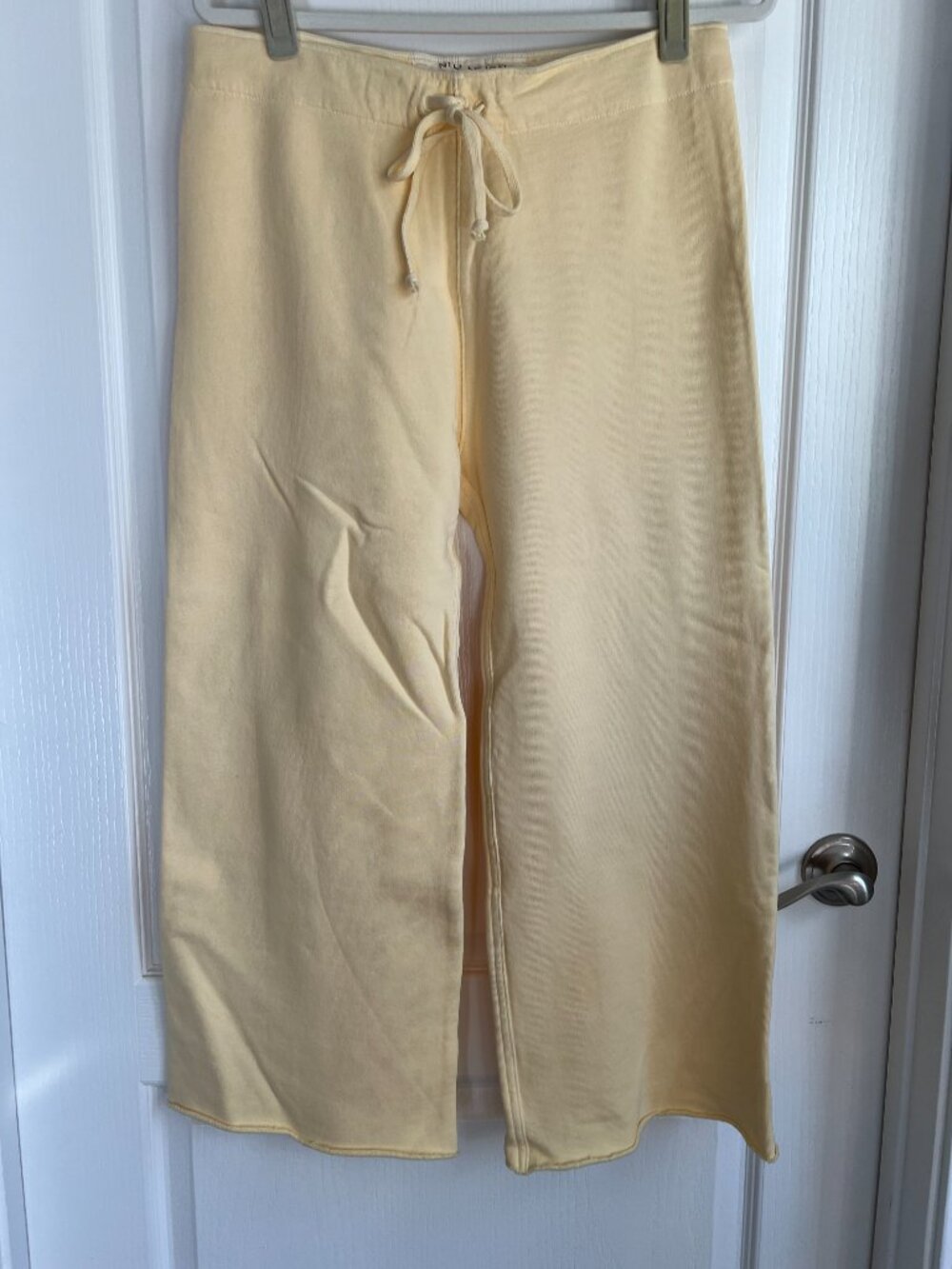 NWOT Nili Lotan Kiki Sweatpants Wide Leg Drawstring Lounge Pants Ivory Cream S